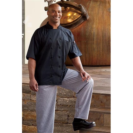 Nathan Caleb Aruba Chef Coat in Black - 2xLarge NA141251